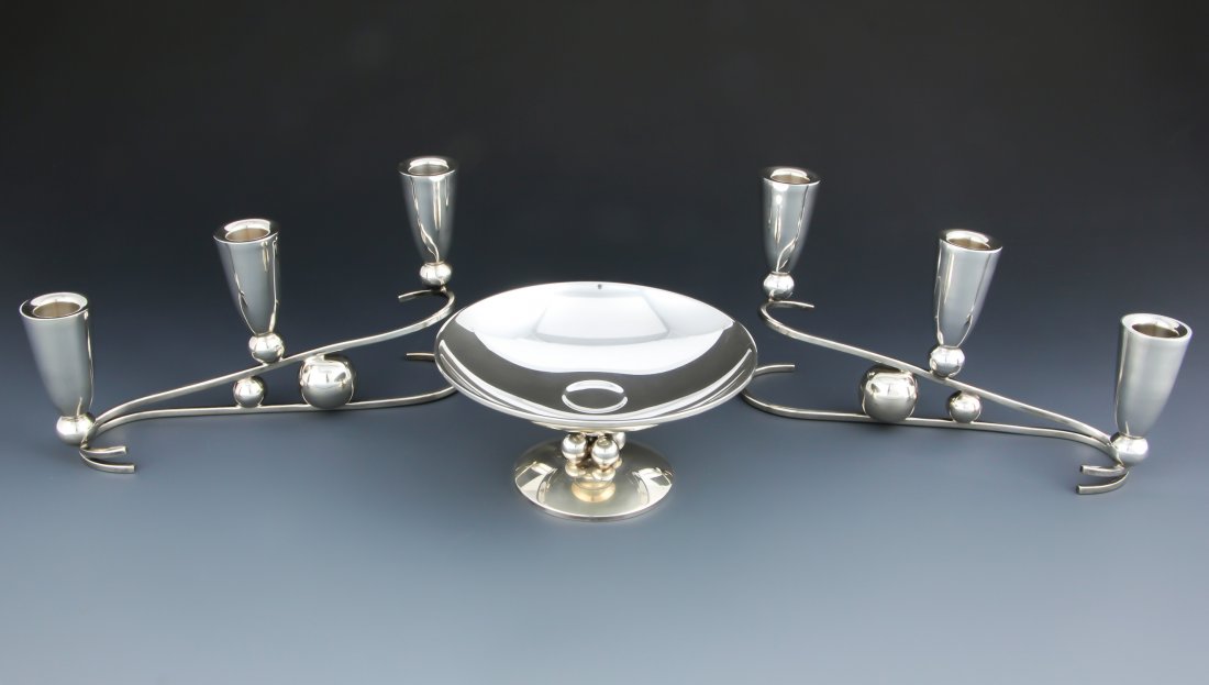 Modern 3 Pc Sterling Table Accessories Suite (1 of 5)