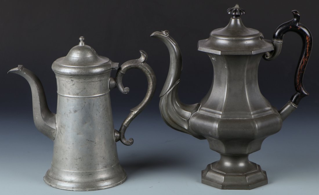 2 Antique Pewter Pots (1 of 4)