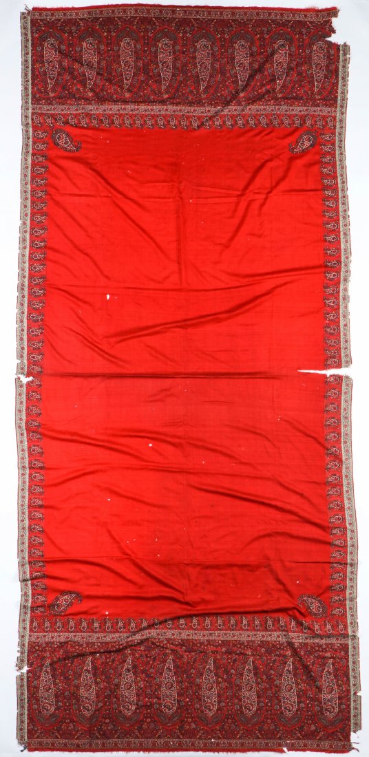 Fine Old Persian Shawl: 54" x 120" (1 of 4)