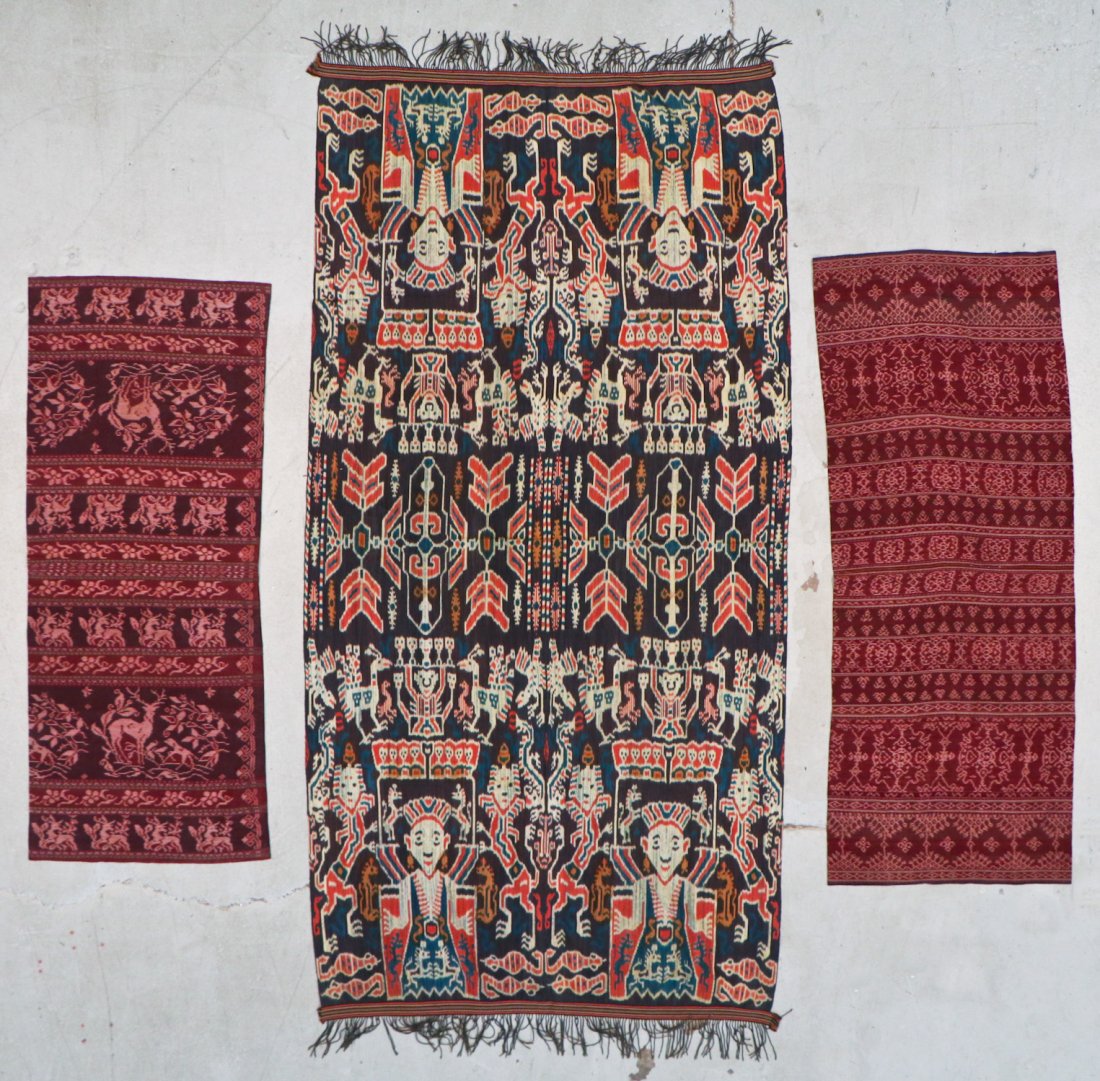 3 Indonesian Textiles, Early 20th C (1 of 10)