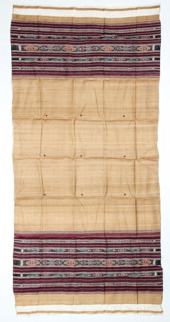 Orissan Raw Silk Indian Sari: 36" x 75" (1 of 4)