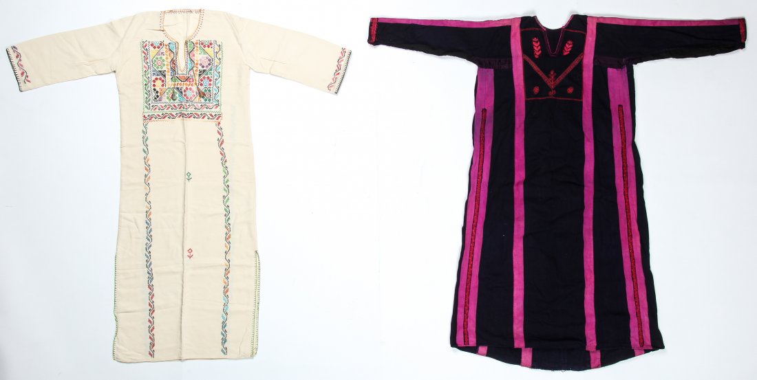 2 Vintage Bedouin Embroidered Thobes/Abayas (1 of 8)