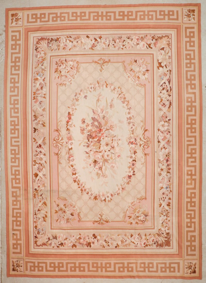 Vintage Aubusson Tapestry: 9'10'' x 13'8'' (300 x 417: Vintage Aubusson Tapestry, China: 9'10'' x 13'8'' (300 x 417 cm).