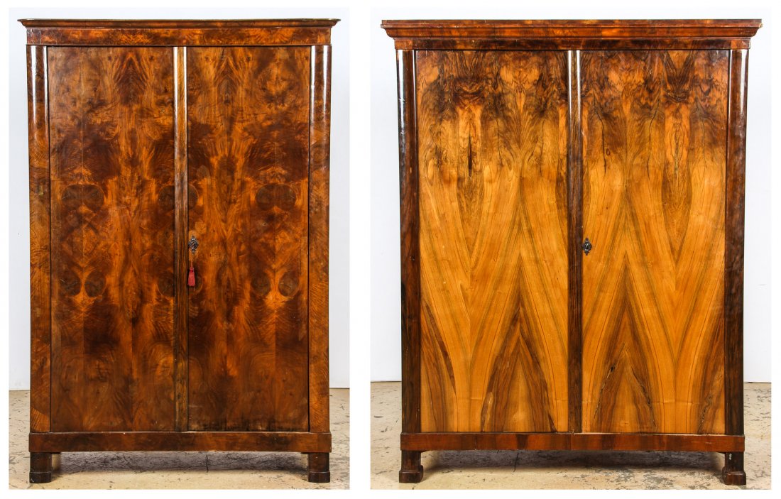2 Biedermeier Style Armoires (1 of 10)