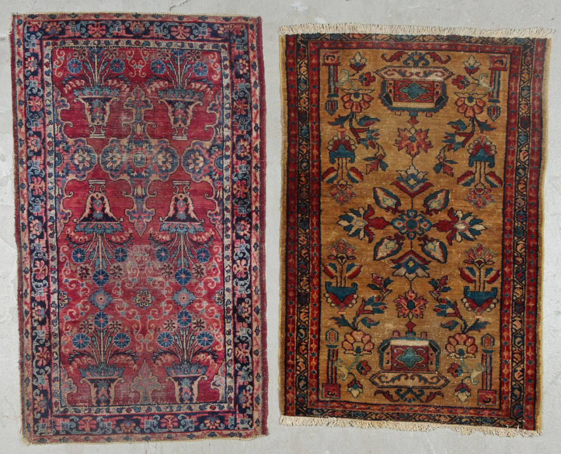 2 Antique Persian Hamadan Rugs (1 of 9)