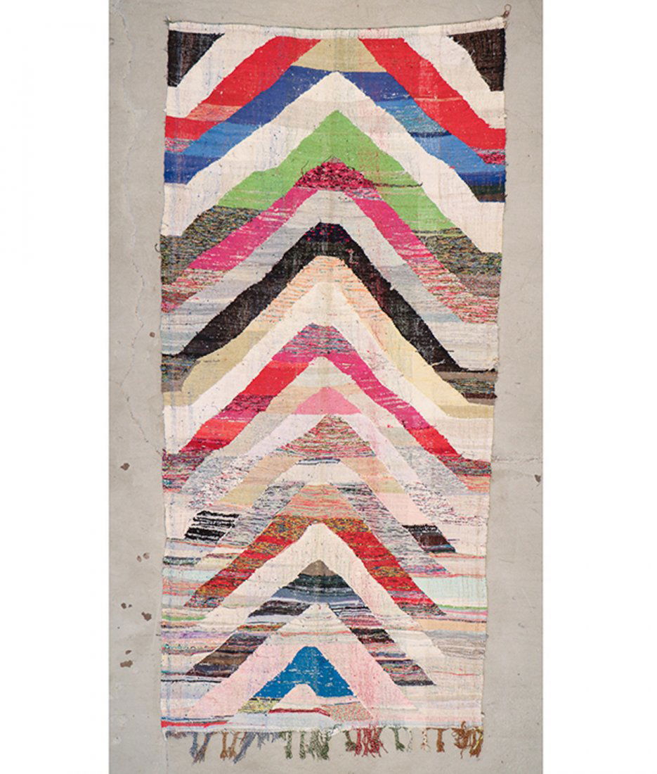 Vintage Moroccan Flatweave: 5'1'' x 10'11'' (155 x 333 (1 of 4)