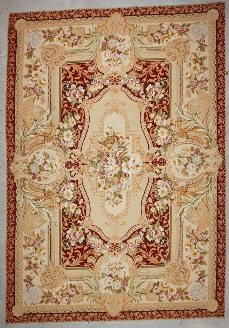 Vintage Continental Needlepoint Rug: 9'10'' x 14'0'' (1 of 4)