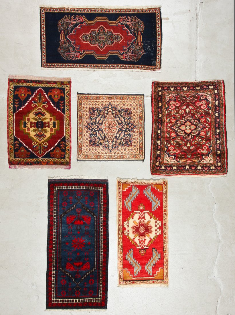6 Vintage Persian and Turkish Small Rugs (1 of 7)