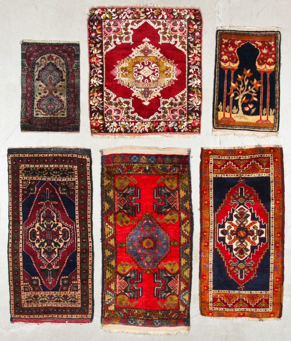 6 Old/Antique Turkish and Persian Small Rugs (1 of 6)