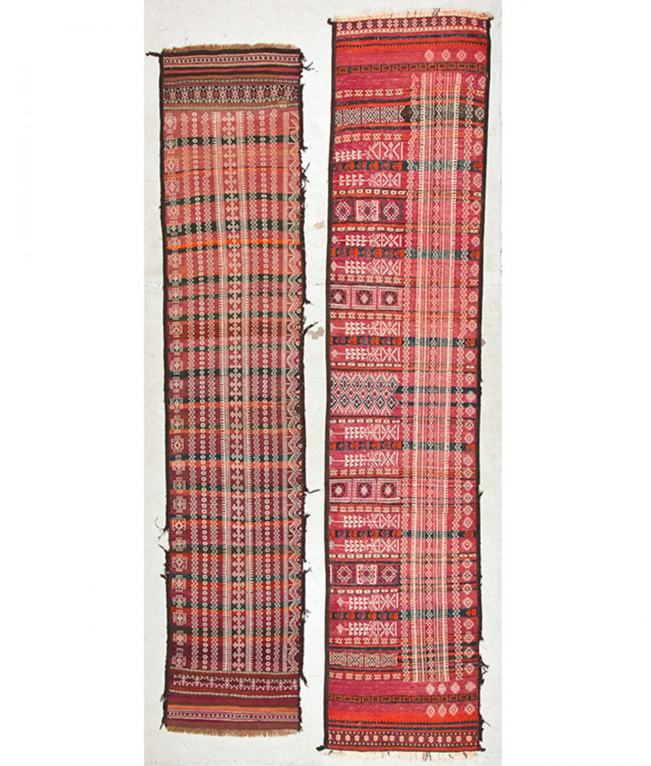 2 Antique Central Asian Kilim Runners (1 of 7)