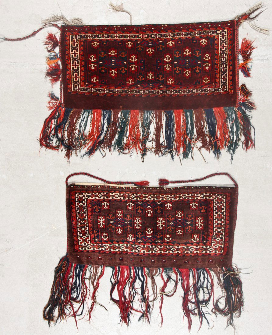 2 Semi-Antique Turkmen Yomud Torba/Trappings (1 of 5)