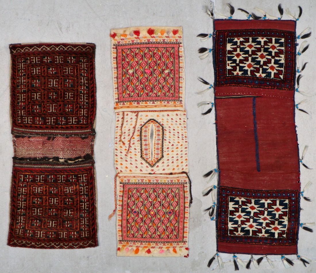 3 Anatolian/Central Asian Saddle Bags, Early 20th C. (1 of 6)