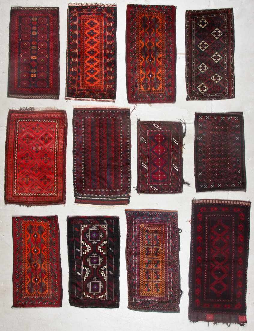 12 Old Afghan Beluch Small Rugs (1 of 7)