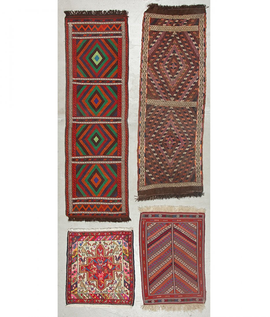 4 Old/Vintage Central Asian/Persian Flat-Weaves (1 of 6)
