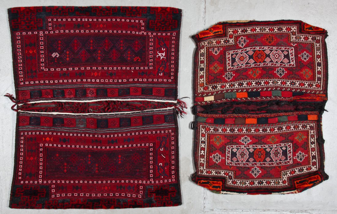 2 Semi-Antique Persian Baktiari Saddle Bags (1 of 5)