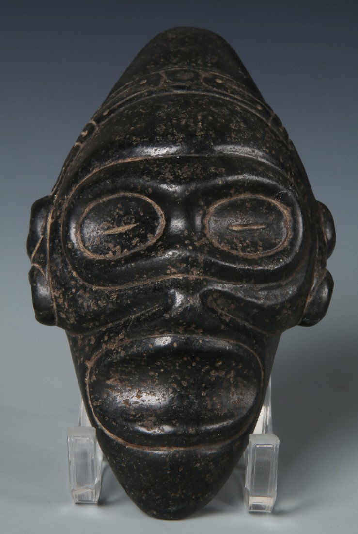 Taino Ancestral Stone Head or Mask (1000-1500 CE) (1 of 2)