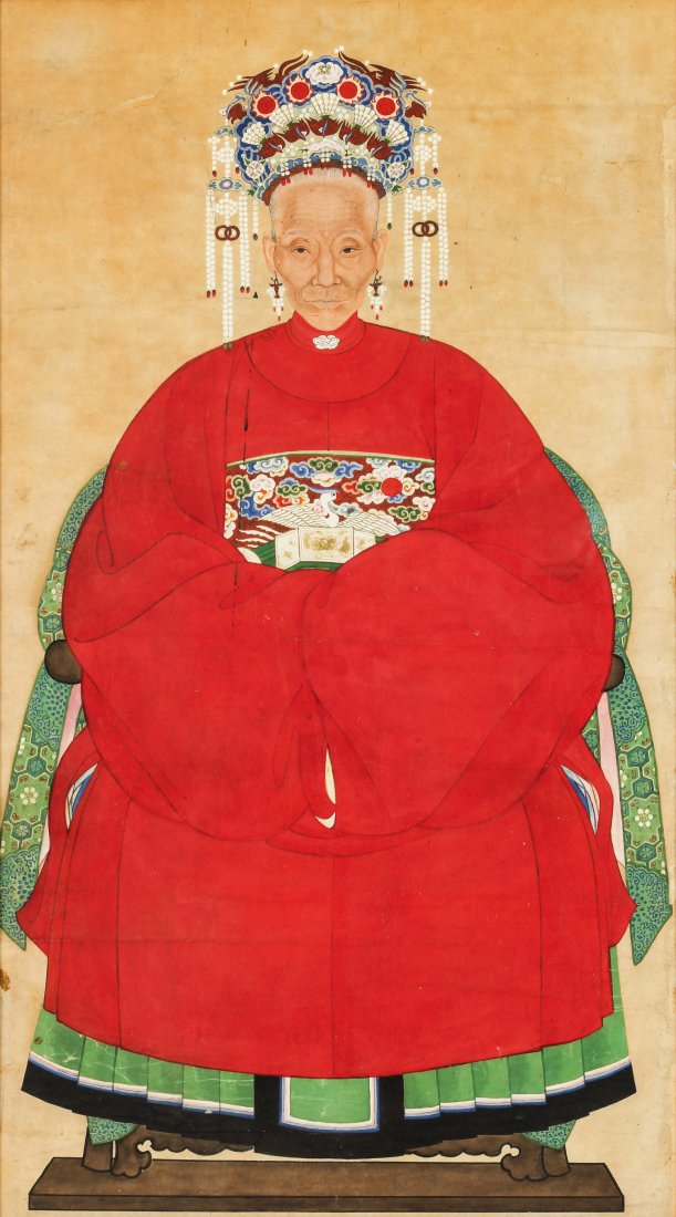 Antique Chinese Ancestor Painting (1 of 4)