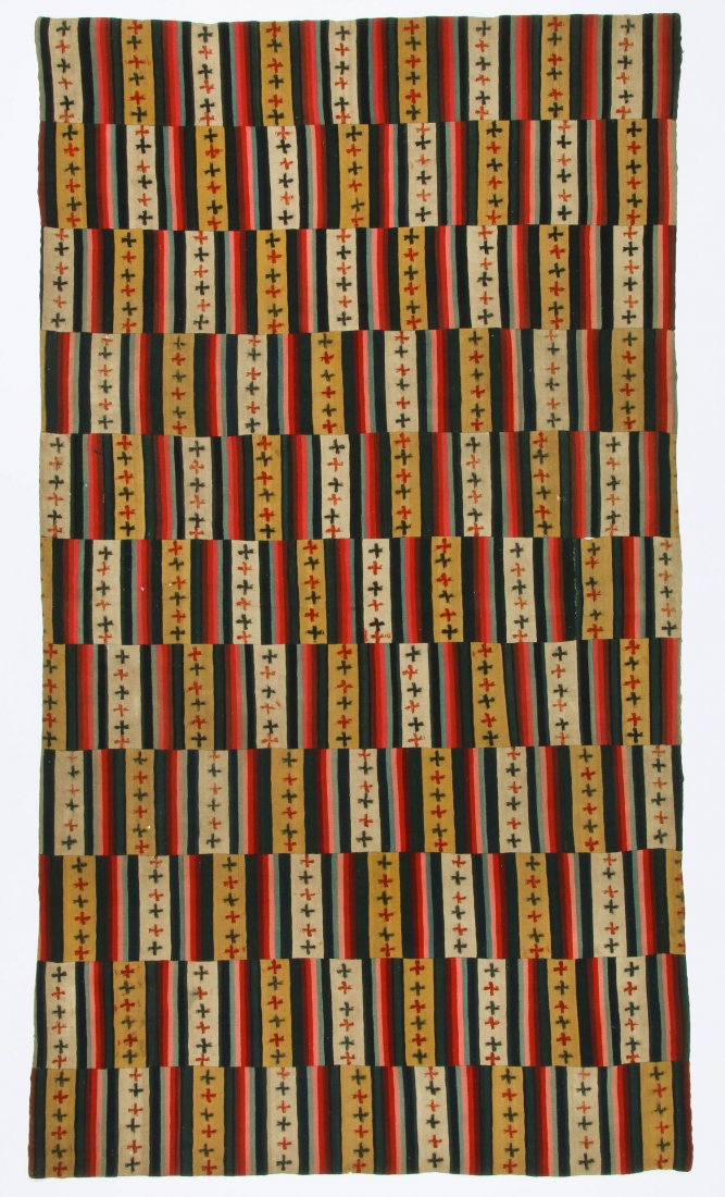 Antique Paneled Blanket, Bhutan (1 of 3)