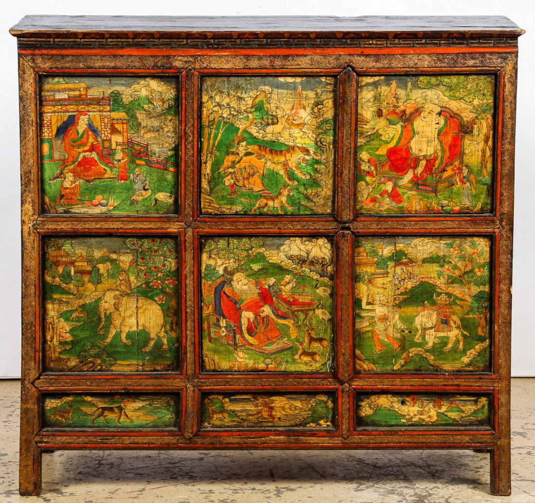 Antique Tibetan Monastery Cabinet (1 of 7)
