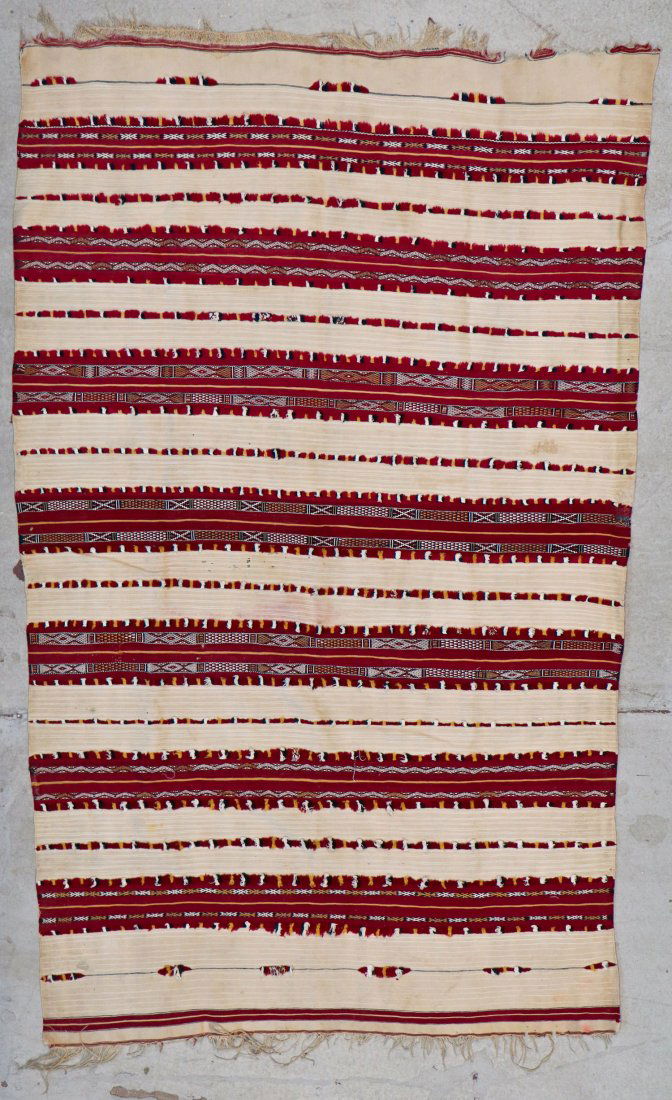 Antique Moroccan Flatweave: 5'10'' x 3'9'' (178 x 114 (1 of 5)