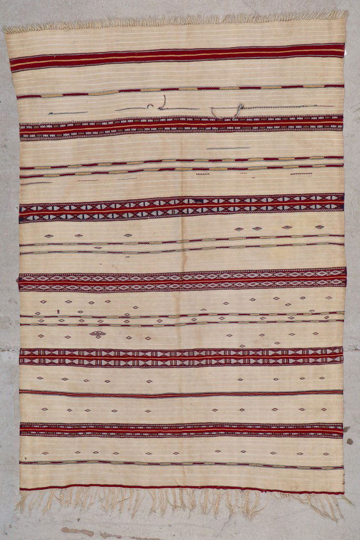 Antique Moroccan Flatweave: 5'10'' x 4' (178 x 122 cm) (1 of 5)
