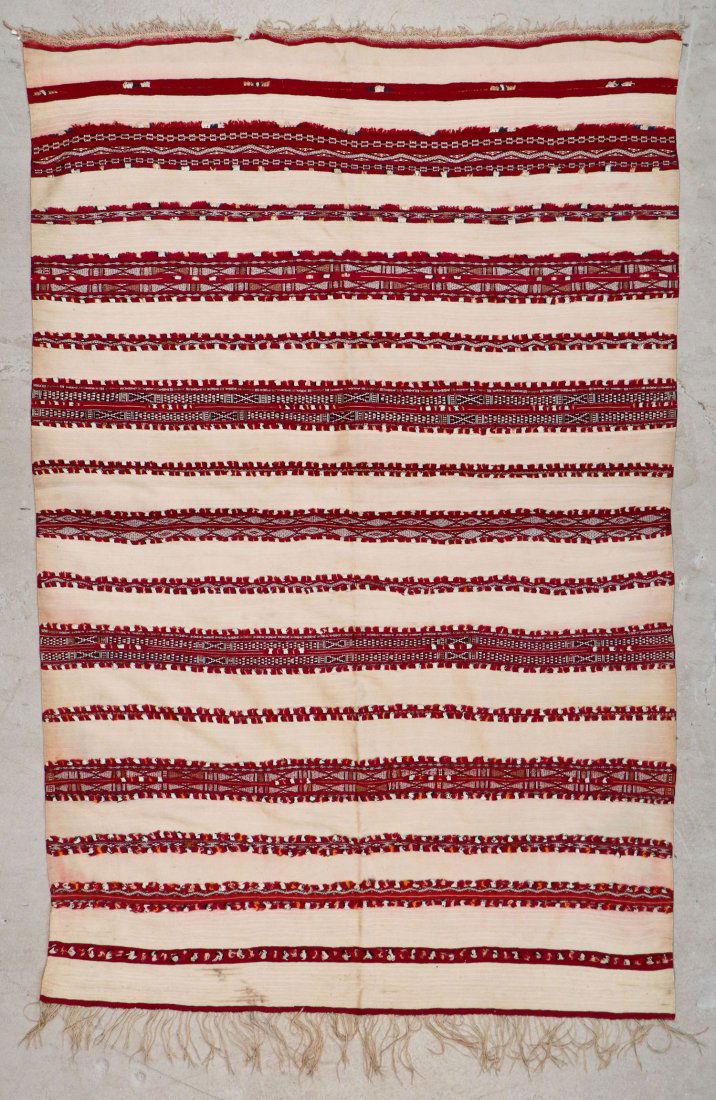 Antique Moroccan Flatweave: 8'1'' x 5'3'' (246 x 160 (1 of 4)
