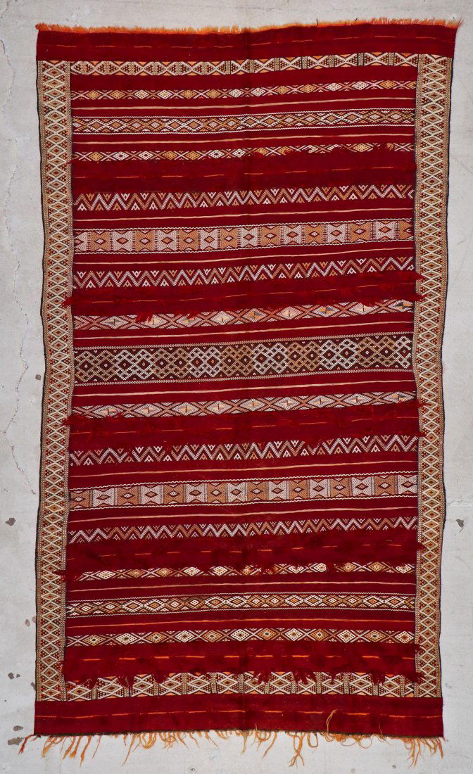 Antique Moroccan Flatweave: 9'10'' x 5'10'' (300 x 178 (1 of 4)