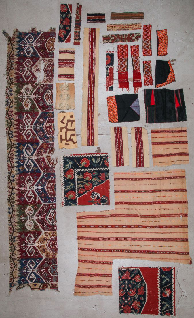 Group of Ethnographic Textile Fragments (1 of 5)