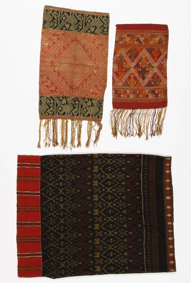 3 Old Lao Textiles, Laos (1 of 6)