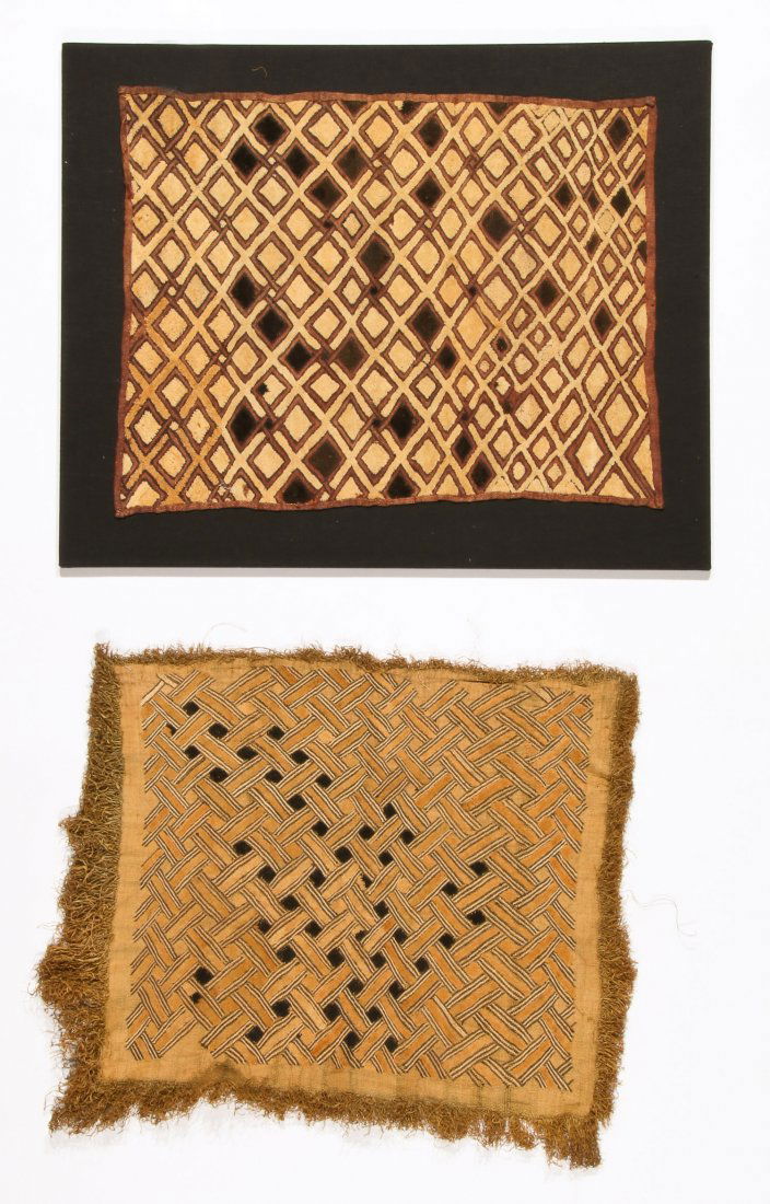 2 Kuba Raffia Embroideries, Early/Mid 20th C (1 of 4)