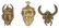 3 Senufo Bronze Masks