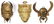 3 Senufo Bronze Masks - 2