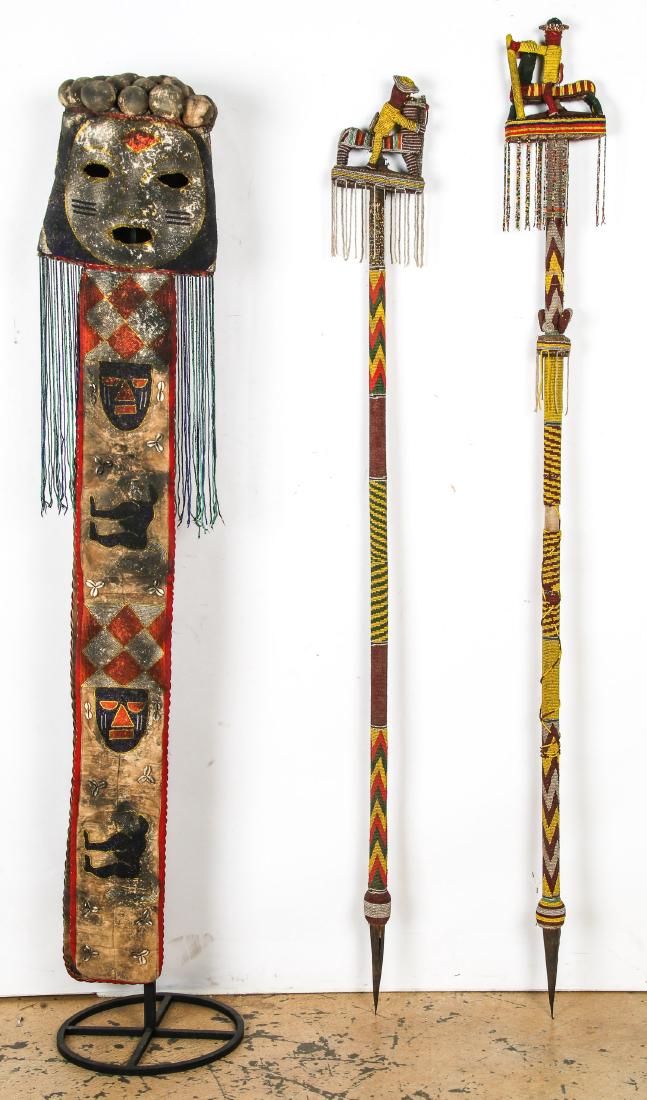 3 Yoruba Beaded Ceremonial Artifacts (1 of 5)