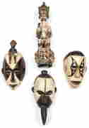 4 Igbo Masks (1 of 2)