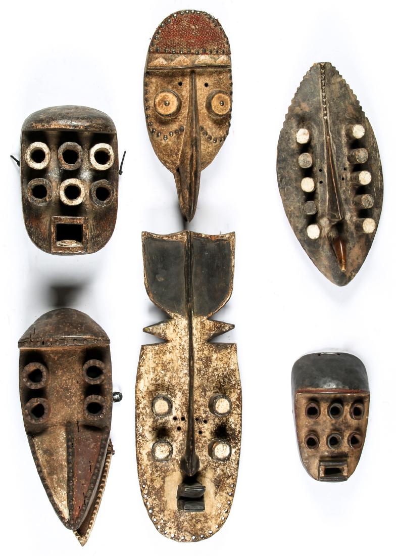 6 Grebo Masks (1 of 2)
