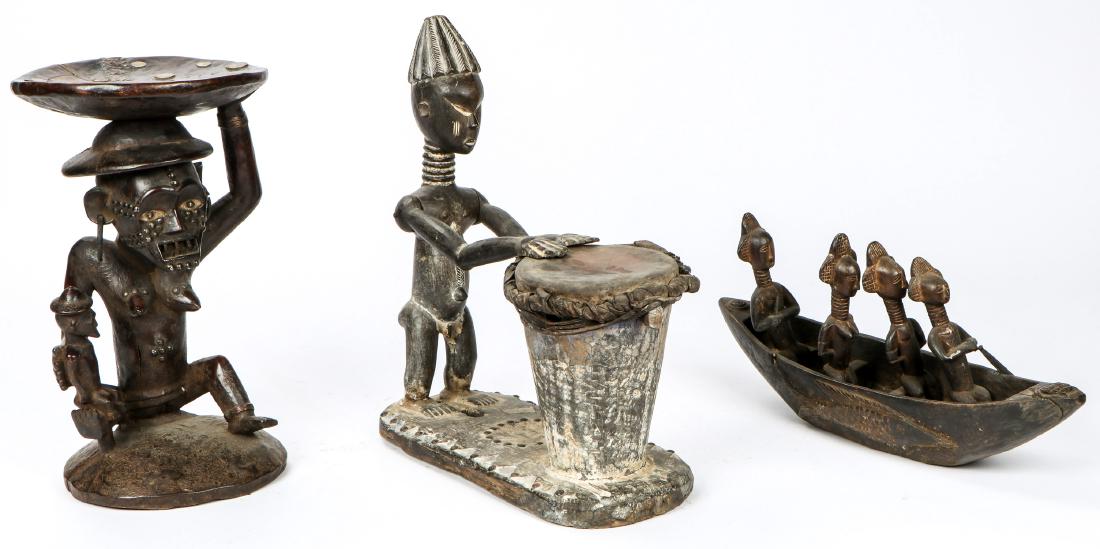 3 African Fantasy Carvings (1 of 3)