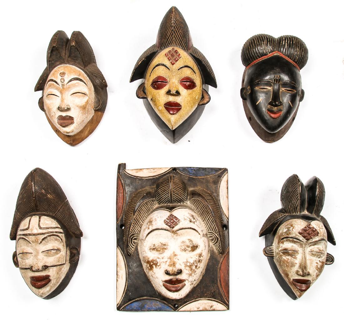 6 Punu Masks