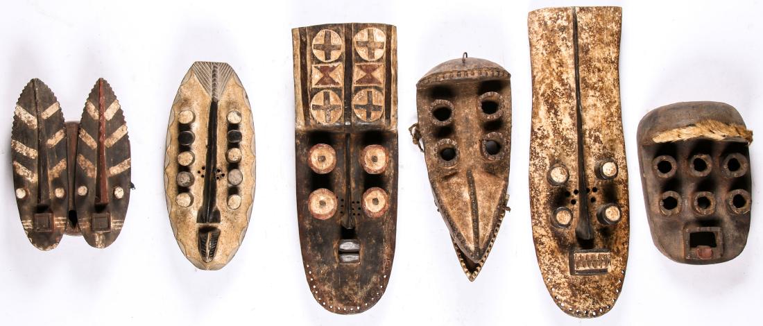6 Grebo Masks (1 of 2)