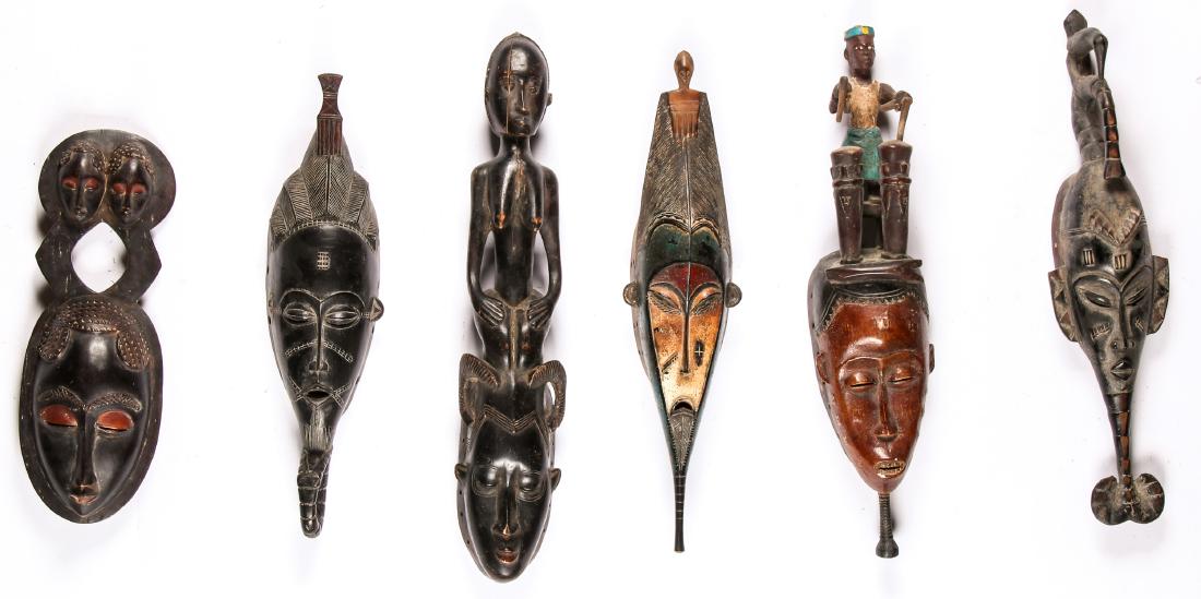 6 Ivorian Masks (1 of 2)