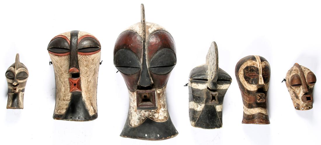 6 Songye Masks (1 of 2)