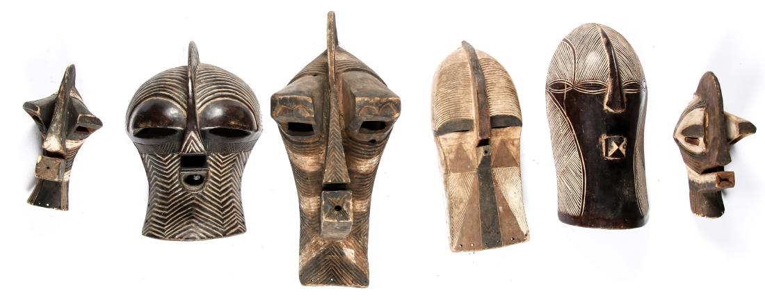 6 Songye Masks (1 of 2)