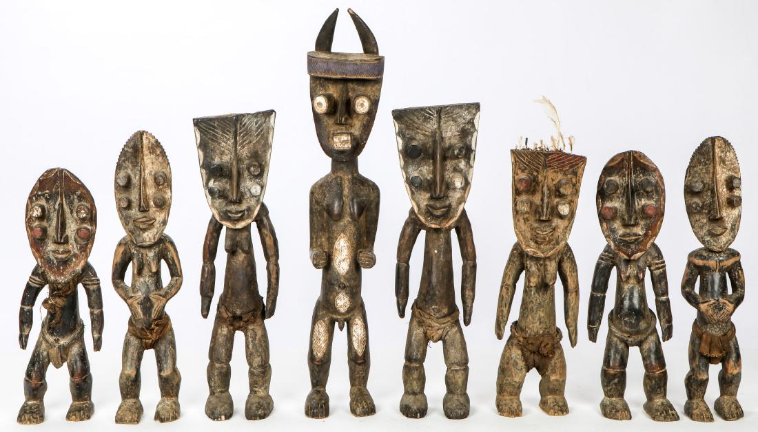 8 Grebo Figures (1 of 3)