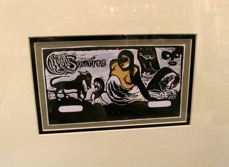 Paul Gauguin "Le Sourine" Limited Ed Lithograph: Paul Gauguin "Le Sourine" Limited Ed Lithograph 15" x 21" framed Eugène Henri Paul Gauguin (June 7, 1848 — May 8, 1903) was a leading Post-Impressionist painter. His bold experimentation with color