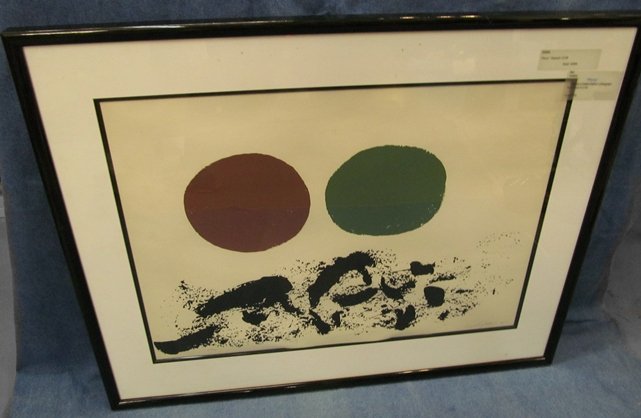 Adolph Gottlieb "Furry" Signed Limited Ed Litho: Adolph Gottlieb "Furry" Signed Limited Edition Lithography 1967 #44/75 - 30 1/2" x 38" Framed Adolph Gottlieb (March 14, 1903 - March 4, 1974) was an American abstract expressionist painter, sculptor 