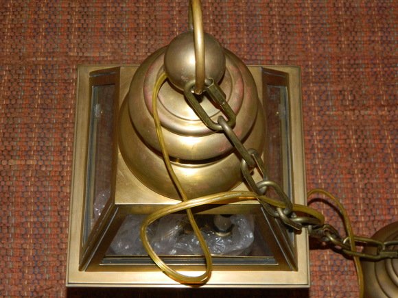 Solid Brass Three Light Lantern - 2