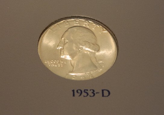 1953-D Washington Quarter. Coin is Brilliant and: 1953-D Washington Quarter. Coin is Brilliant and Uncirculated. MS 63-64 Grade
