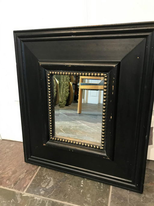 Small Beveled Mirror In Black Wood Frame Aug 10 2019