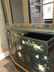 Hand-Painted Wood and Glass Cabinet w/ Floral Design - 6
