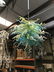 Blue, Mint and White Hand Blown Glass Chandelier - 7