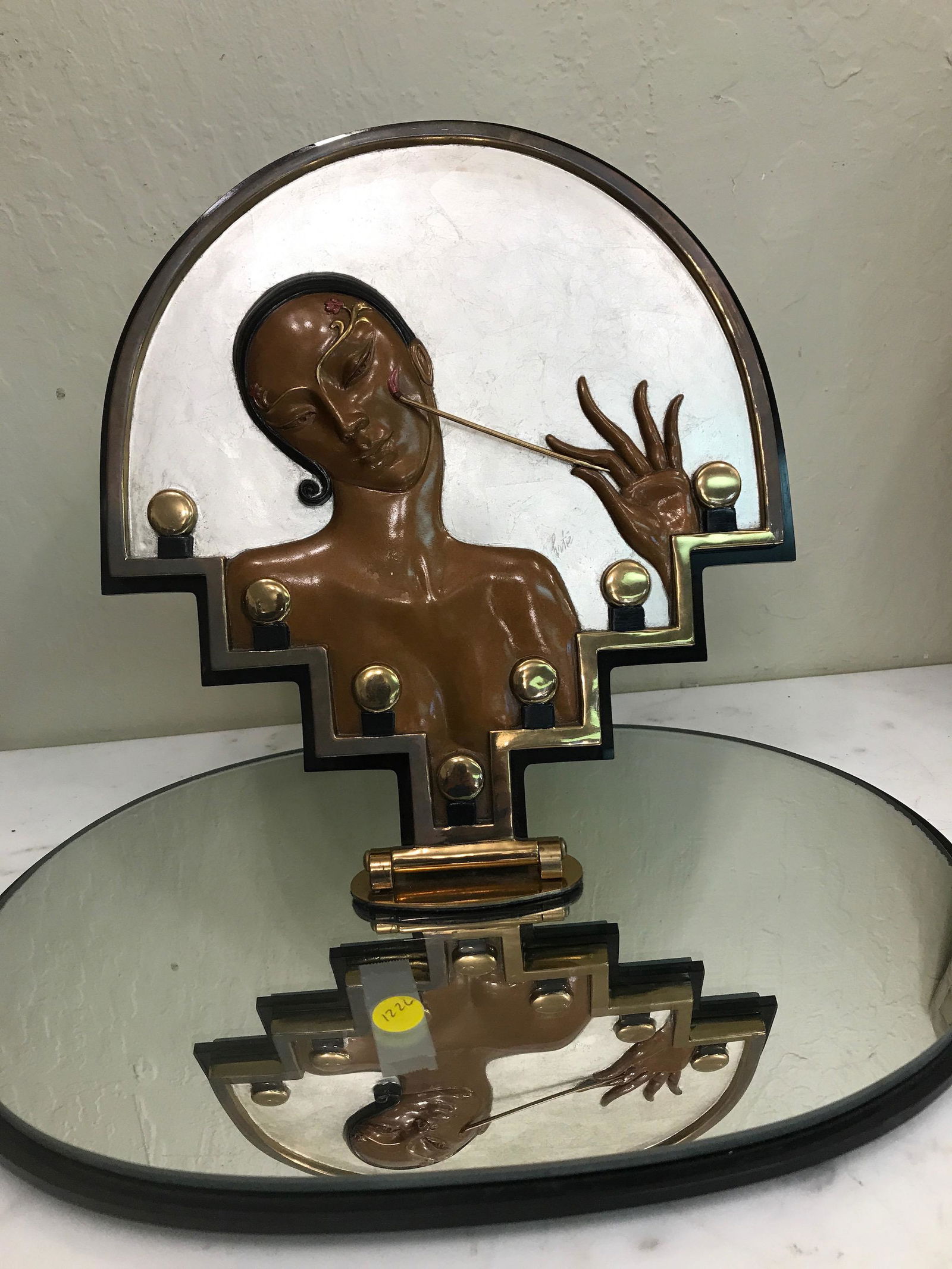 Original Erte - Unique, Rare and Unusual Bronze & Glass (1 of 17)